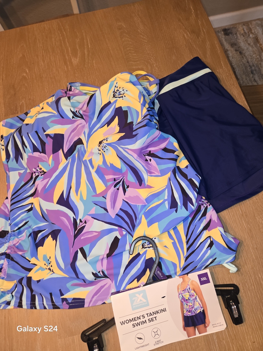 ZeroXposur Multicolor Tankini Swim Set Womens 2xl New
